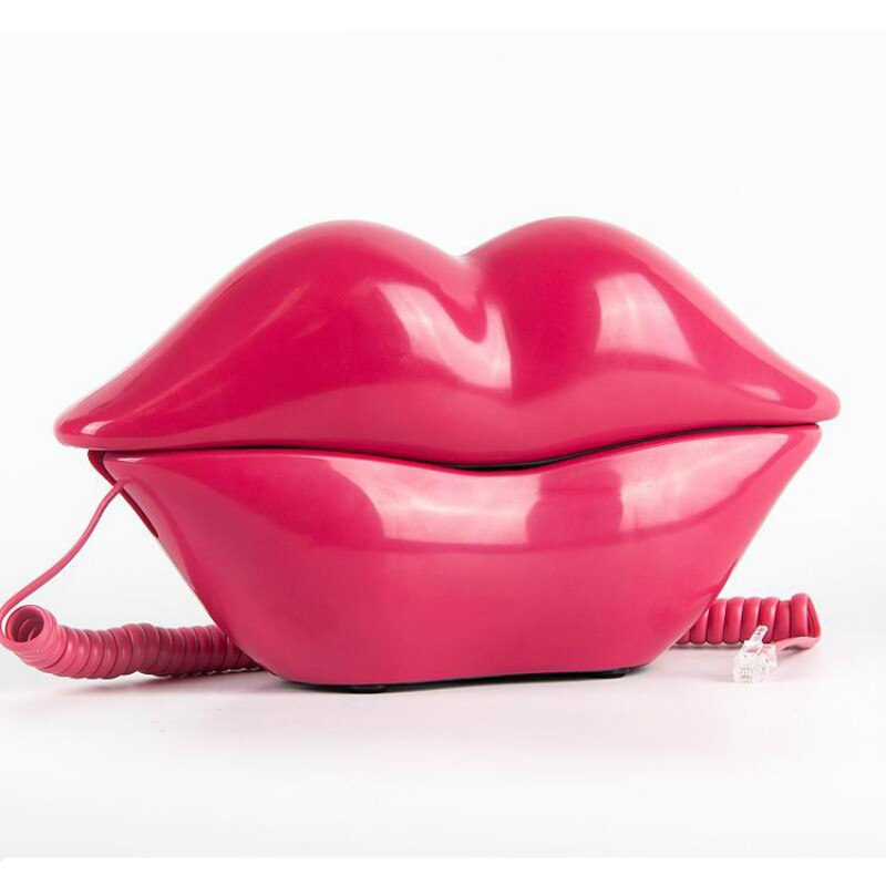 Roze Lippen Vorm Telefoon, desktop Vaste Telefoon Antieke Europese Stijl Telefoon Voor Thuis/Hotel/Kantoor Ideale (Roze)