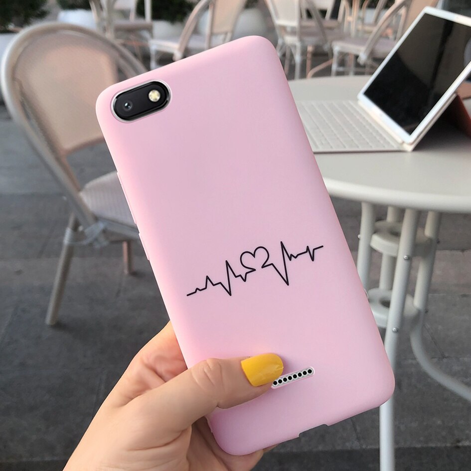 Voor Xiaomi Redmi 6A Case Cover Zachte Siliconen Kat Cactus Liefde Hart Brief Telefoon Cover Case Voor Xiomi Redmi 6A 6 EEN A6 Telefoon Funda
