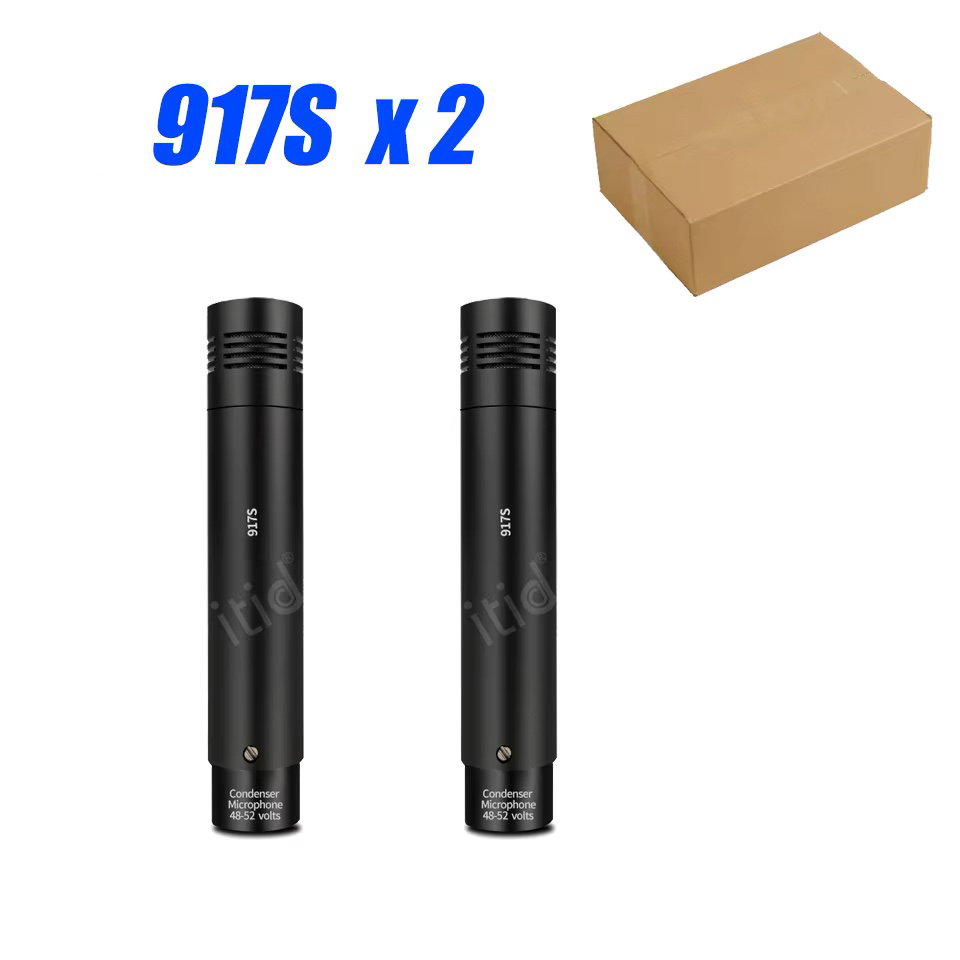 917S X2 condenser instrument microphone, cardioid instrument mic with clamp mount for