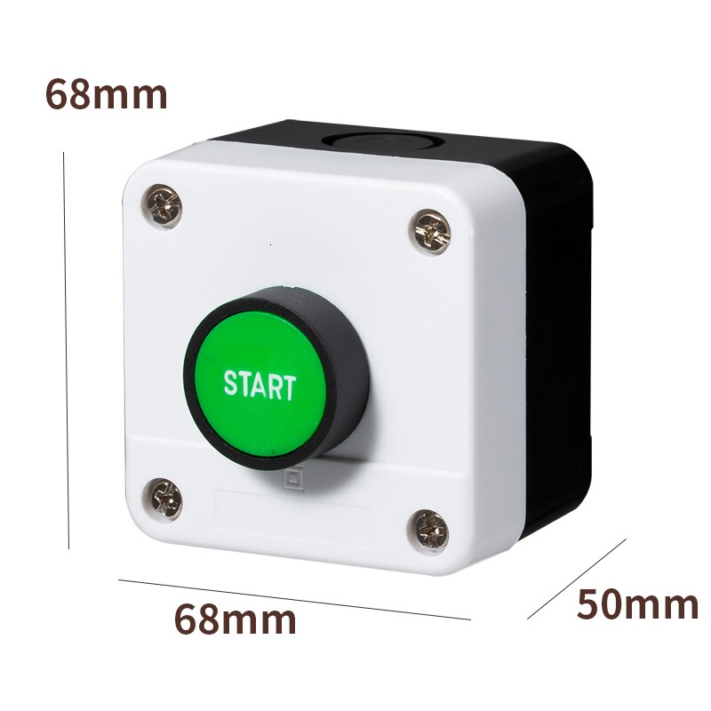 Met Pijl Symbool, Start Stop Zelfsluitende Waterdichte Schakelaar Noodstop Industriële Houvast Control Box: BOX -1
