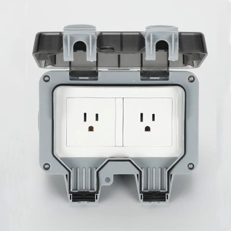 Neue draussen Wasserdichte USB Buchse Zwei Position Zauberstab Stecker UK,EU, FR, UNS, Standard Stil 250V 16A Netzteil Jack Spezielle: uns Standard