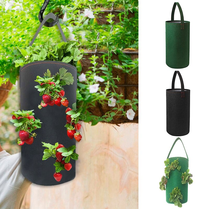 Vilt Plant Grow Bag Aardappel Grow Bag Met Handvat Opknoping Plant Pot Voor Groente Fruit Tuin Yard Planten Potten Saco de Cultivo