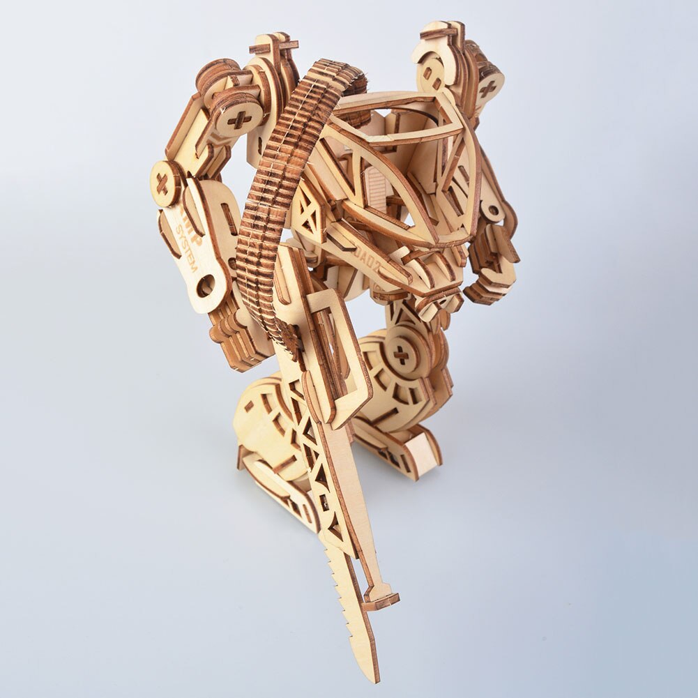 3D Puzzel Houten Cartoon Zelf-assemblage Speelgoed Kids Diy Woodcraft Bouwpakket Assemblage Speelgoed Hersenen Spel Drie-Dimensionale puzzel