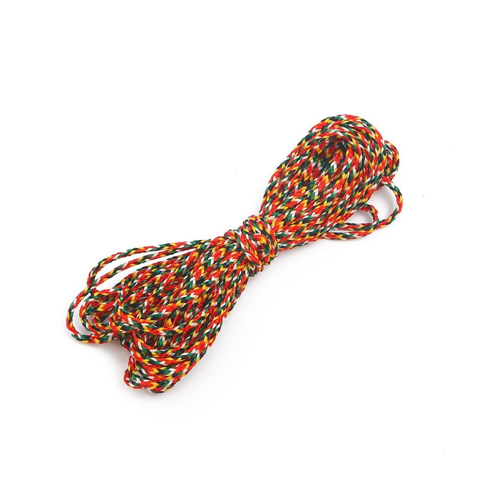 5m leveys 2mm polyesteripuuvilla punottu köysi naru kierretty makrameennyöri askarteluun kodintekstiilit hääkoristelutarvikkeet: Tyyli 11