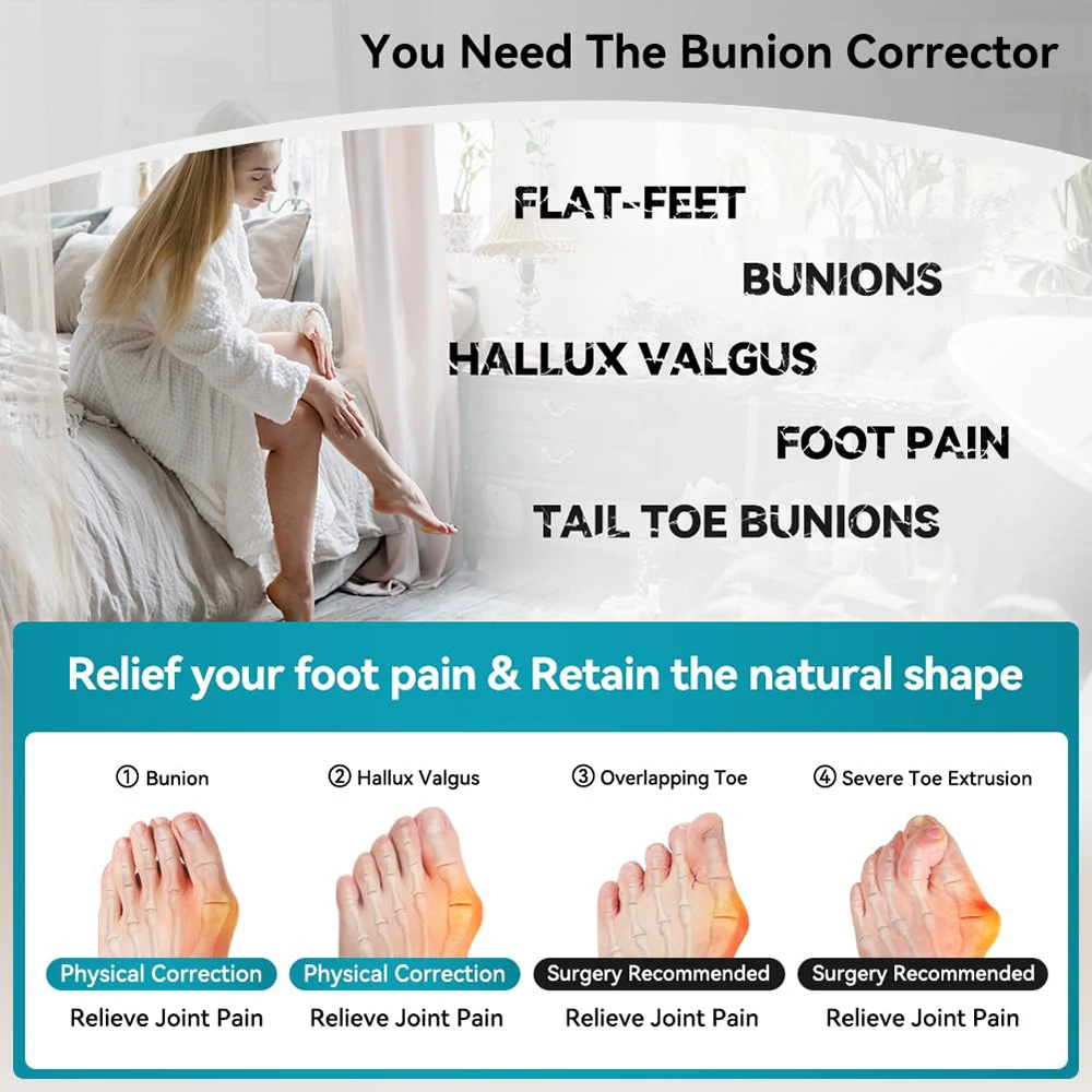 1/2/4/6/10Stck Zehenspreizer Hallux Valgus Ballen Korrektor Einstellbare Zehenspreizer Korrektor Linderung Fußschmerzen Sockenglätter