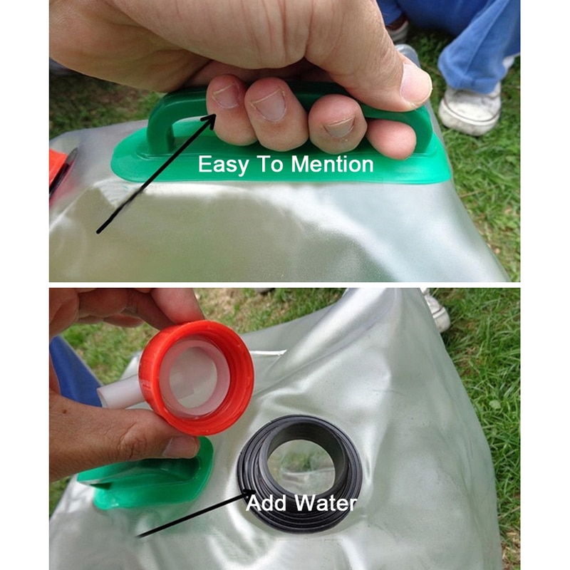 20L Outdoor Foldable Folding Collapsible Transparent Drinking Water Bag Car Water Carrier Container Drinking Water Storage Bags