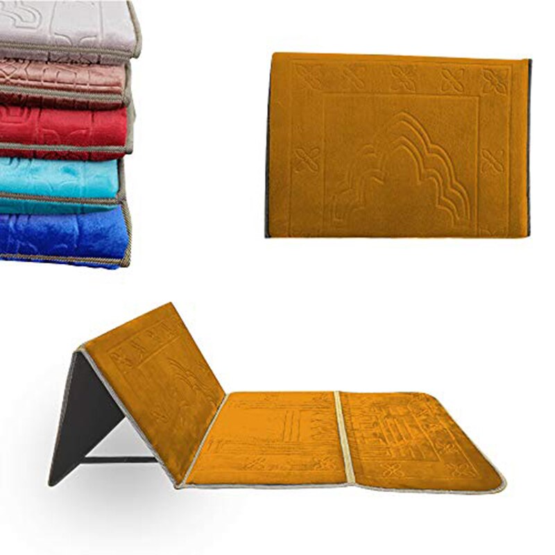 Esterilla plegable portátil para hacer ejercicio, esterilla de meditación y Yoga, para exteriores, Fitness, gimnasia, gimnasio, suelo, silla ergonómica, soporte para la espalda: Naranja