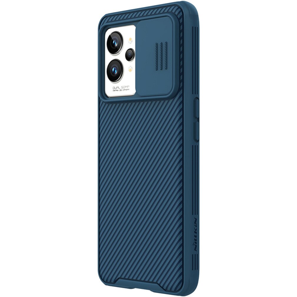 Voor OPPO Realme GT 2 Pro Case Nillkin Camshield Slide Camera Case Stofdicht Bescherming Case Voor Realme GT NEO 2 GT 2 Lens Cover: For Realme GT 2 / Blue