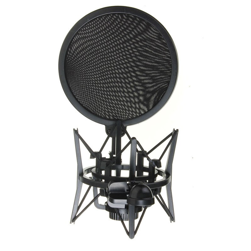 LEORY Professionele Microfoon Mic Shock Mount Met Shield Filter Screen