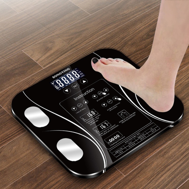 Smart Body Fat Scale Smart Wireless Digital Bathroom Weight Scale Body Composition Analyzer With Smartphone App Bluetooth