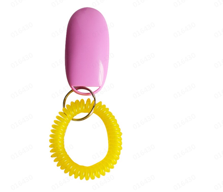 Accessoires Kat Hond Training Clicker Draagbare Hond Knop Clicker Geluid Trainer Pet Trein Tool Wrist Strap Sleutelhanger Accessoire: B