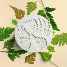 Diy siliconen cakevorm met varenblad, keukenfondant, cupcake, chocolade, bakgereedschap, taartdecoratiegereedschap, 3d bakvormen voor taarten