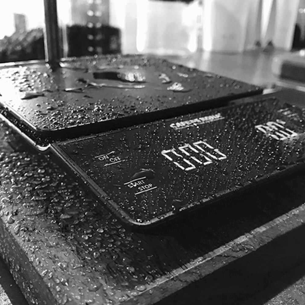 3kg/0.1g smarte dryppkaffevekter med tidtaker bærbar elektronisk digital kjøkkenvekt med høy presisjon lcd kaffekannevekt