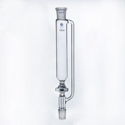 100Ml 24/29 Joint Boresilicate Glas Chemie Laboratorium Drukvereffenende Toevoeging Trechter Met Glas Stopcock Gratis