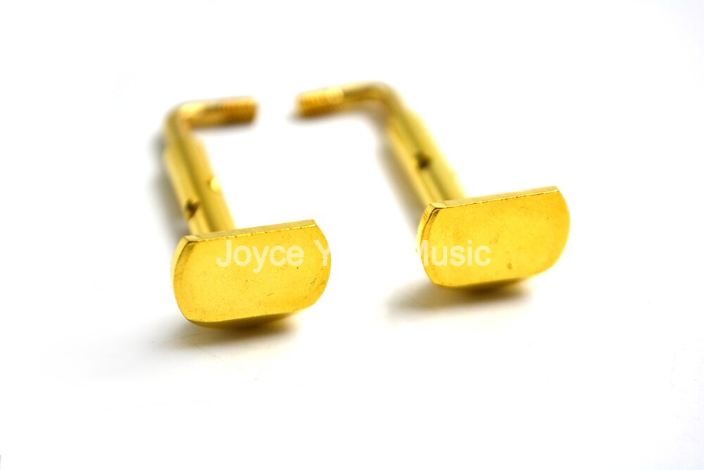 Violín de cobre chapado en oro y cromado, ajustable, 4/4-3/4, 1/2-1/4, tornillos abrazaderas, gancho,
