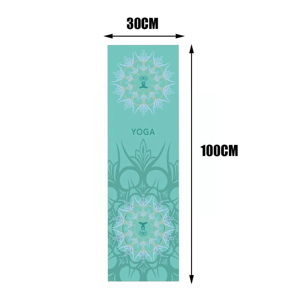 Coperte antiscivolo per tappetino Yoga 30*100cm asciugamano Fitness sport tappetino da viaggio Pilates Home Pattern Yoga allenamento Quick-dryi J1p2