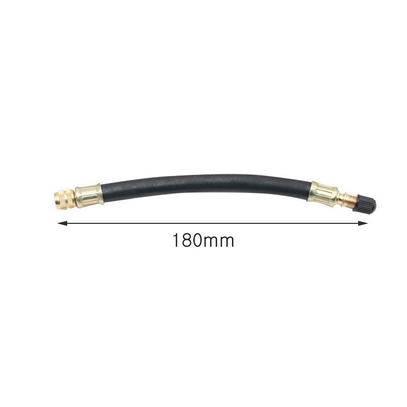 Vário trançado flexível mangueira de pneu válvula de borracha inflável mangueira fio de aço rodas carro pneu válvula hastes extensões tubo adaptador: 180mm