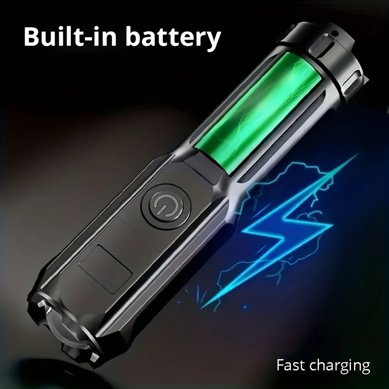 Linterna UV portátil UV 395NM linterna ABS con zoom 3 modos Camping linternas ultravioleta para detección fluorescente de pilas para mascotas