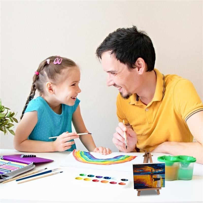 12 stuks mini vierkante canvaslijsten voor olieverfschilderijen, vierkante tekeningen, doe-het-zelf kunstlijsten, blanco doeken, multifunctionele borden, canvaslijsten