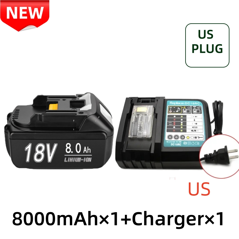 Bl1850 para makita 18v bateria recarregável 18650 célula de íon de lítio adequado para makita ferramenta elétrica bl1860 bl1830 lxt400: Chocolate