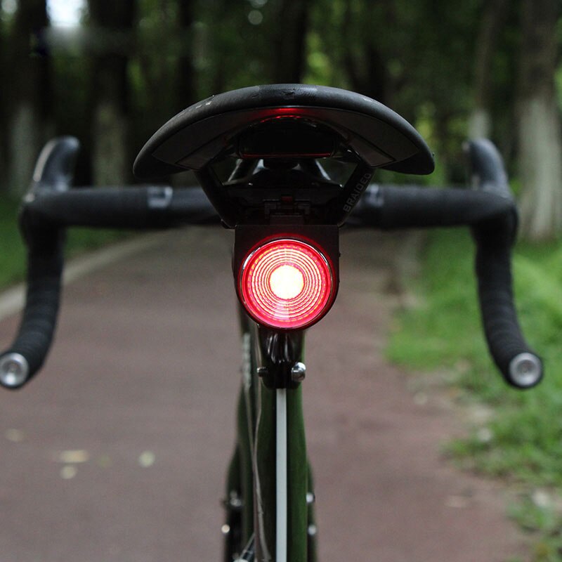 Antusi  a8 automatisk bremse baglygte fjernbetjening cykel baglys trådløs klokke landevejscykel tyverialarm loc mtb lampe
