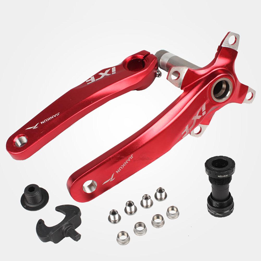 170mm bicicleta manivela IXF Izquierda/biela derecha + Fondo soportes de platos y bielas de aleación de aluminio de cigüeñal de bicicleta de montaña conjunto de piezas de ciclismo: Red
