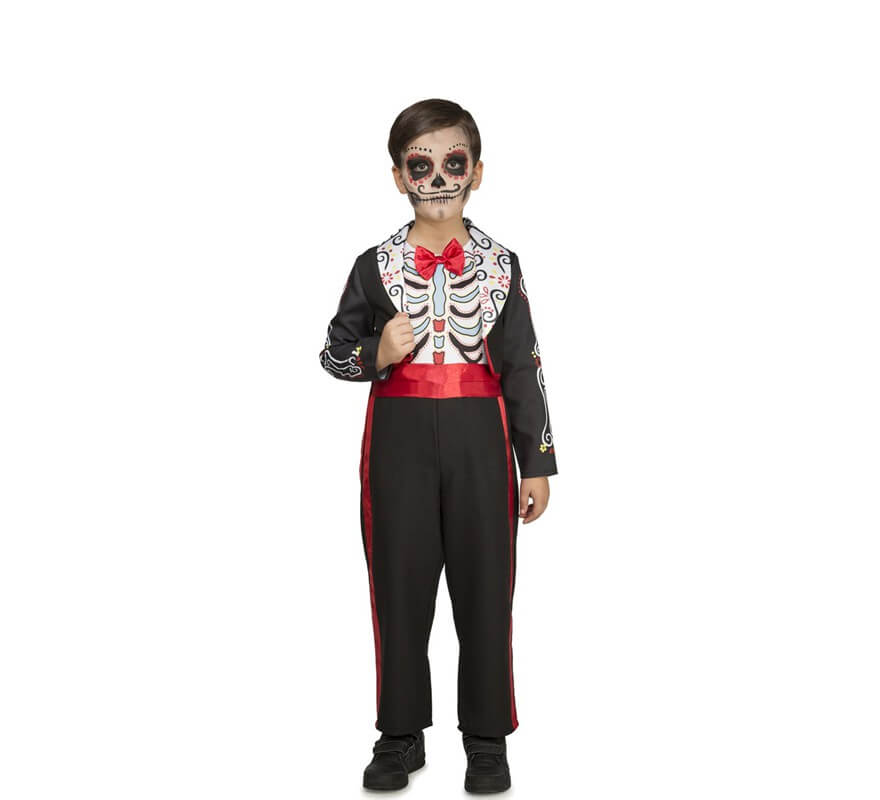 Disfraz de Día De Los Muertos Negro para niño - Halloween - Día de los Muertos (Day of the Dead)/Terror - Disfraces