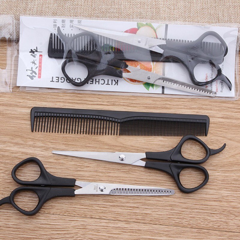 3Pcs Household stainless steel scissors beauty Cutting Thinning hairdressing Set Styling Tool