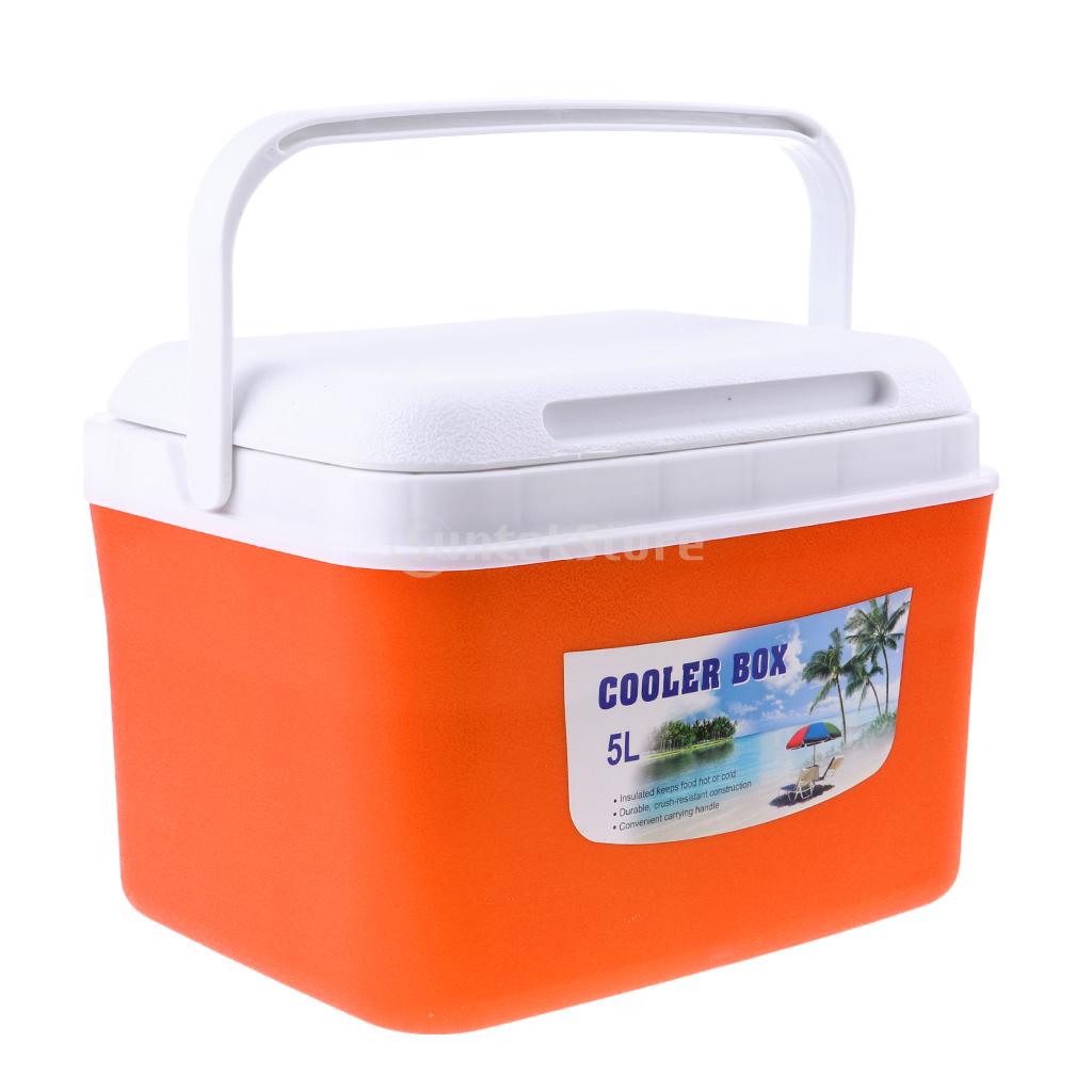 Camping Outdoor Picknick Dranken Voedsel Koelbox Auto Ijs Emmer Met Handvat 5L/13L Oranje/Rood/Blauw