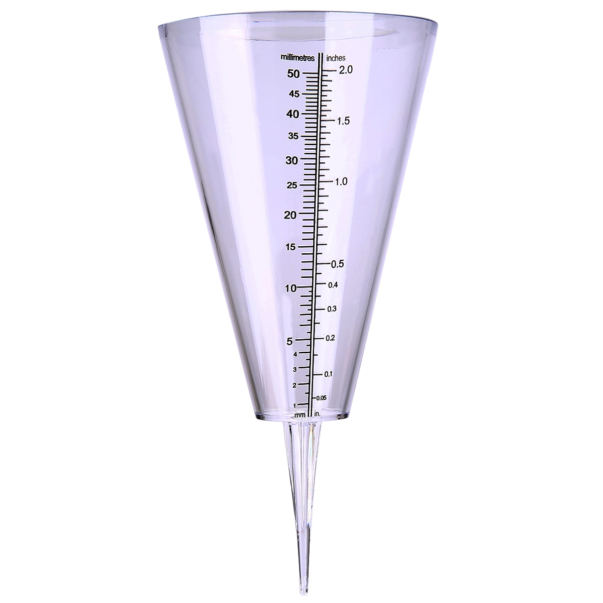 Cone Rain Gauge Measurement Ground Spike Precipitation Garden Yard Rainfall Measuring Tools Outdoor Meteorological Measurer