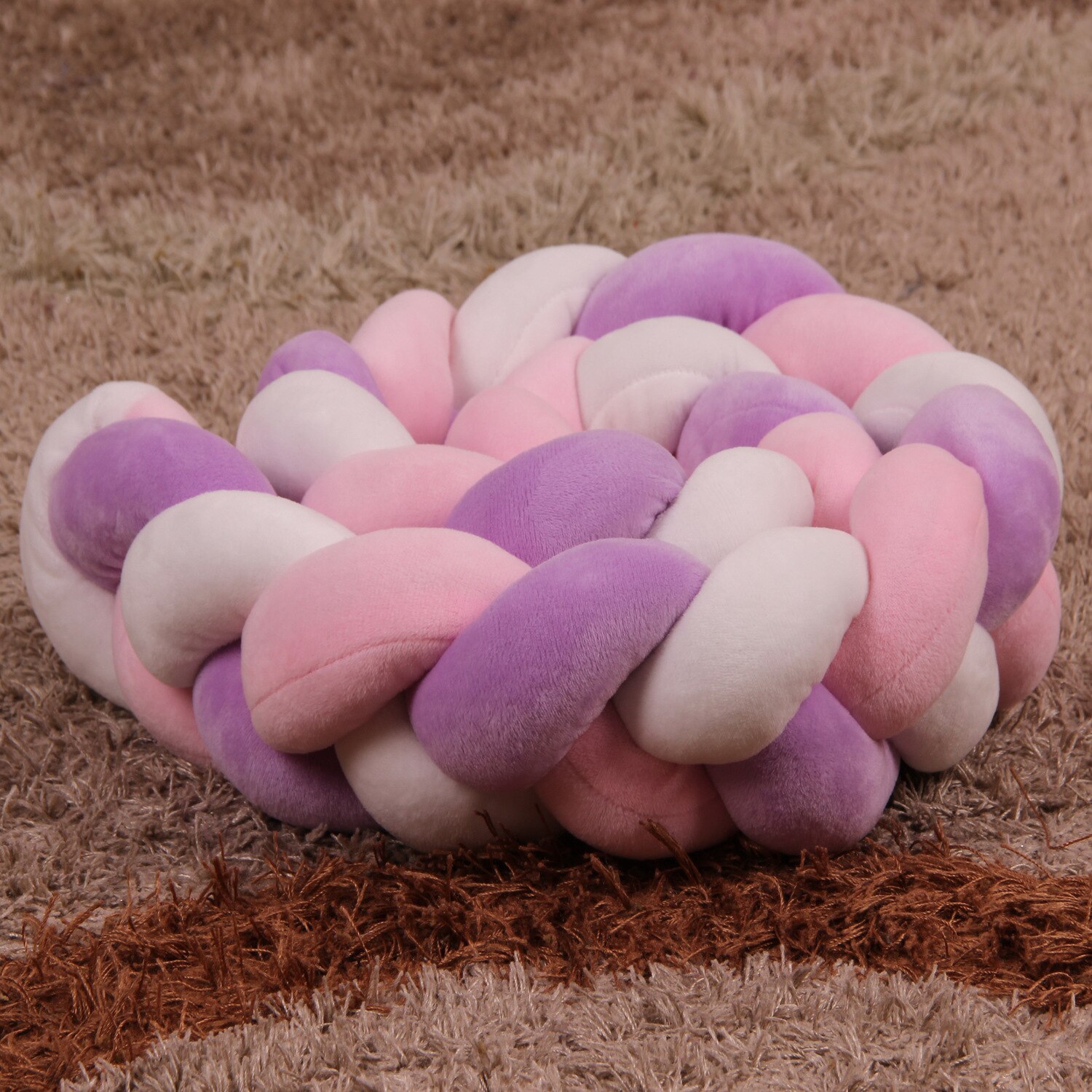Lit de bébé de 100cm | de nœud de Protection, coussin de lit pour -né, accessoires de literie pour décor de chambre pour nourrissons: 3
