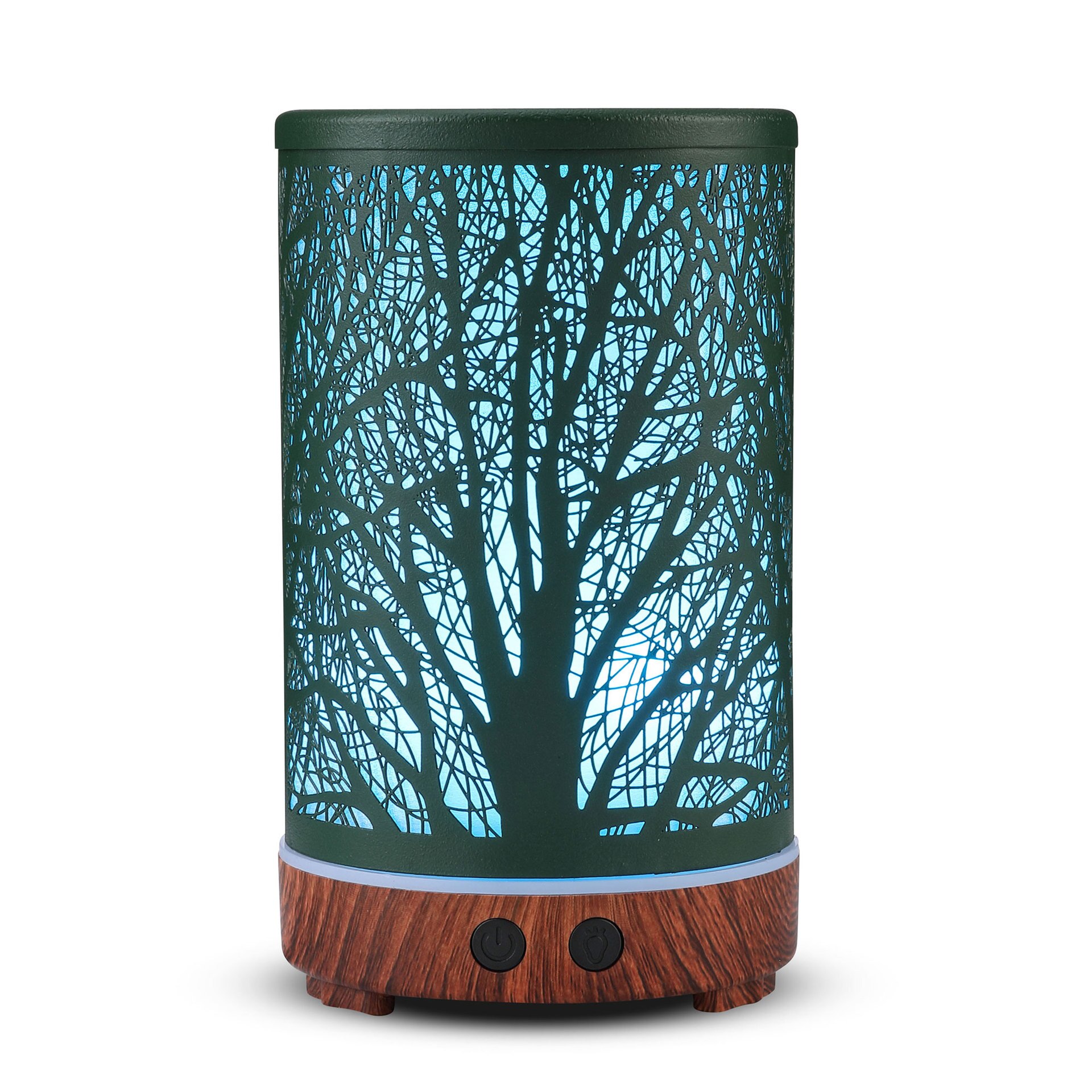 Diffusore di olio essenziale di gufo creativo umidificatore ad ultrasuoni per aromaterapia ad aria 7 lampada a portato che cambia colore per diffusore casa ufficio: foresta / Uk