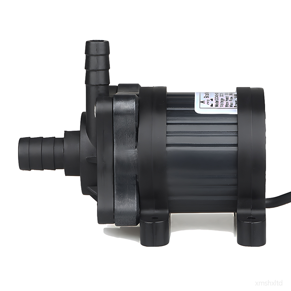 Kleine, leise, wassergekühlte Temperatur-Umwälzpumpe, DC 12/24 V Durchfluss: 360/450 L/H, bürstenloser Motor, Amphibien-Tauchpumpe