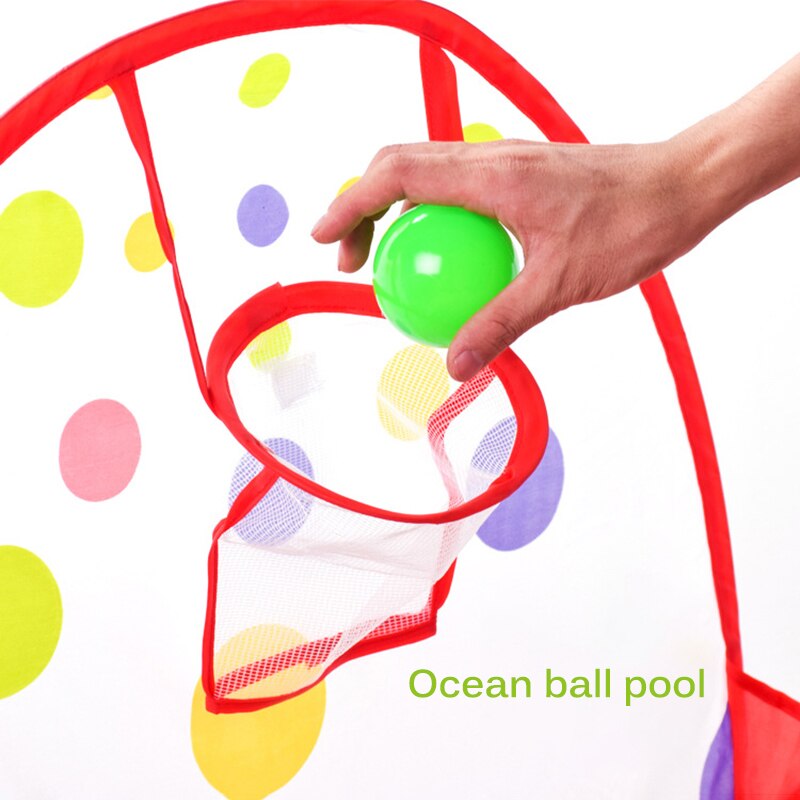 Tienda de campaña plegable para niños, juguete de pelotas de océano portátil, PISCINA DE BOLAS con cesta