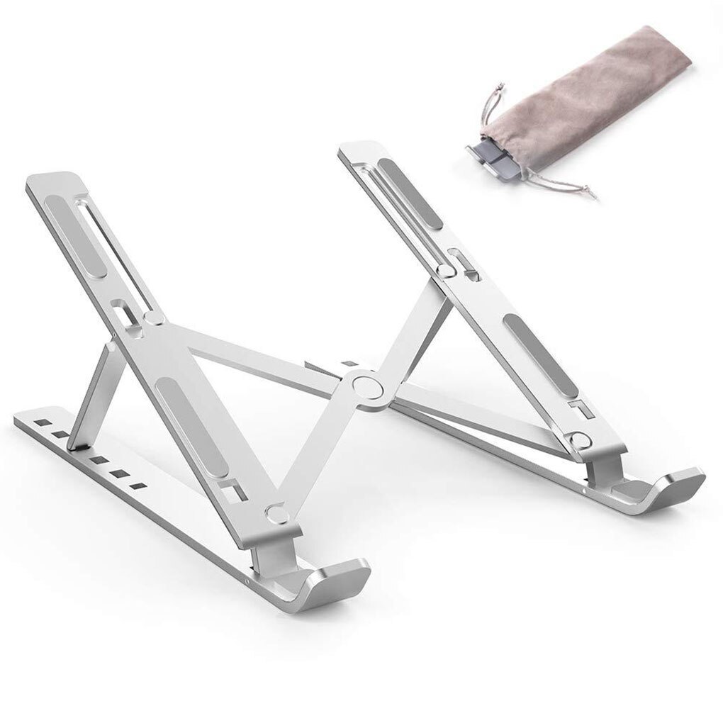 Klappbarer tragbarer laptopständer, betrachtungswinkel/höhenverstellbare halterung aus aluminiumlegierung, unterstützt 10-17- zoll-notebook: Nr . .1