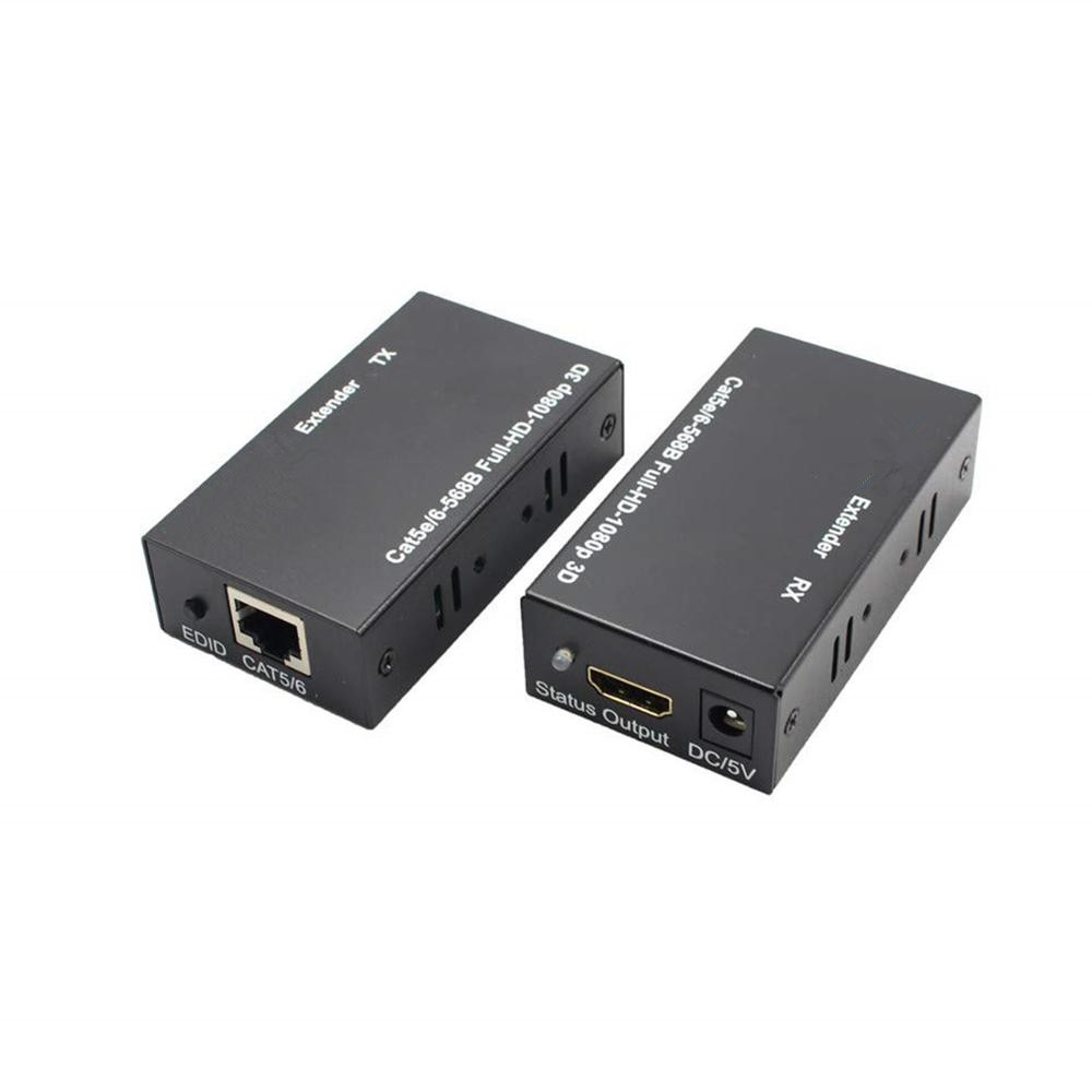 60M HDMI-compatible Extender Cat5e Cat 6 Ethernet IP TCP signal HD to Lan Converter 1080p 3D Transmitter Receiver TX RX