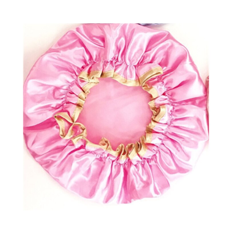 Resuable Lace Elastische Band Bad Haar Caps Waterdichte Douche Cap Hoed Bad Douche Bouffant Cap Voor Vrouwen Dubbele Gelaagde Douche hoed