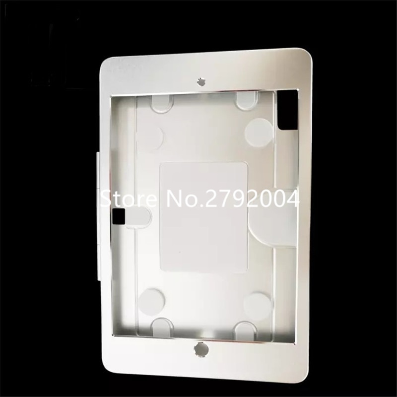 aluminum wall mounted 10.5" tablet pc bracket lock for ipad pro hospital display