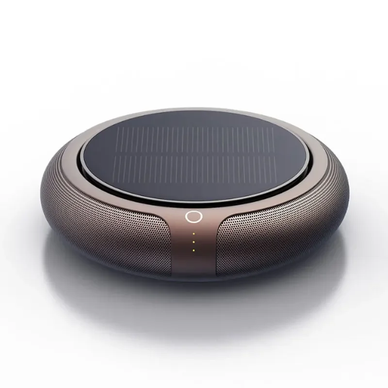 Xiaomi Air Purifier Solar Charging Car Ionizer HEPA Filter Ion Deodorant Car Aroma Machine Air Fresh Usb Rechargeable Home: Yellow