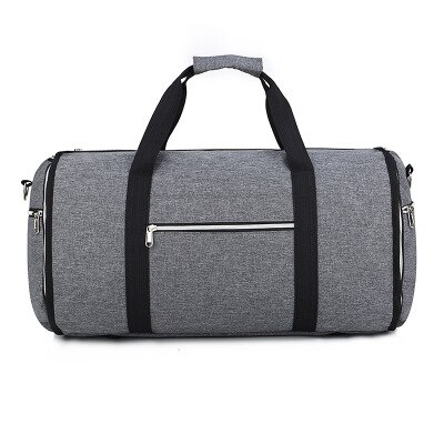 50l multi-função em camadas saco de ginásio para homem mulher sapatos compartimento transportar bolsa de ombro sacos de viagem mochila: dark gray