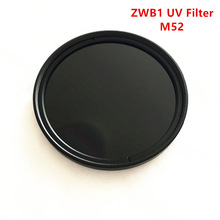Filtro de paso UV de 52mm, ZWB1 UG11 U-340, 302nm, 312nm, 340nm, vidrio negro ultravioleta, corte de luz Visible