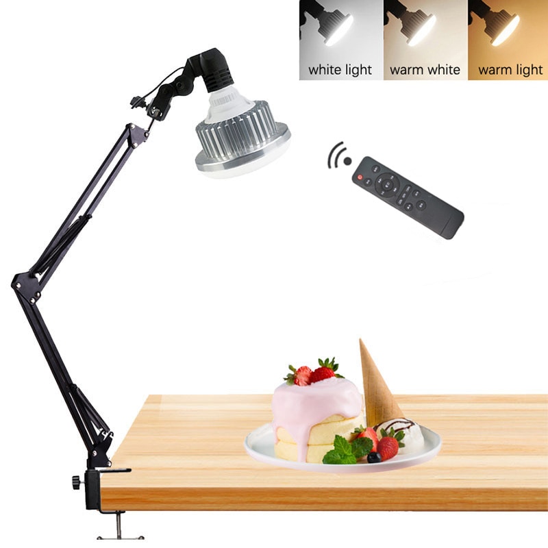Fotografie Telefon Desktop Suspension Arm Halterung + 35W LED Lampe + Reflektor Softbox Kontinuierliche Beleuchtung Kit Für Foto Video schießen