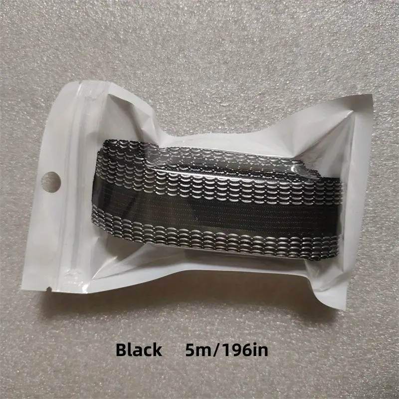 1/5M Self-Adhesive Pants Hem Tape Trouser Edge Paste Iron-on Pant Shorten Tools DIY Clothing Repair Polyester Tape Sewing Supply: P / Black