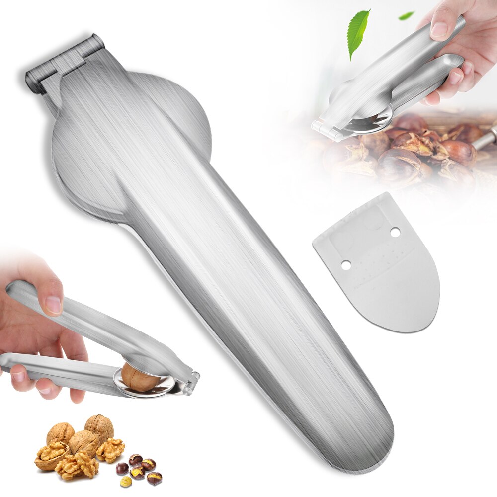 Multifonction en plastique casse-noisette Melon graine pince pince pistache graines éplucheur noyer pin décortiqueur ouvreur écrou craquelin pince: B sliver