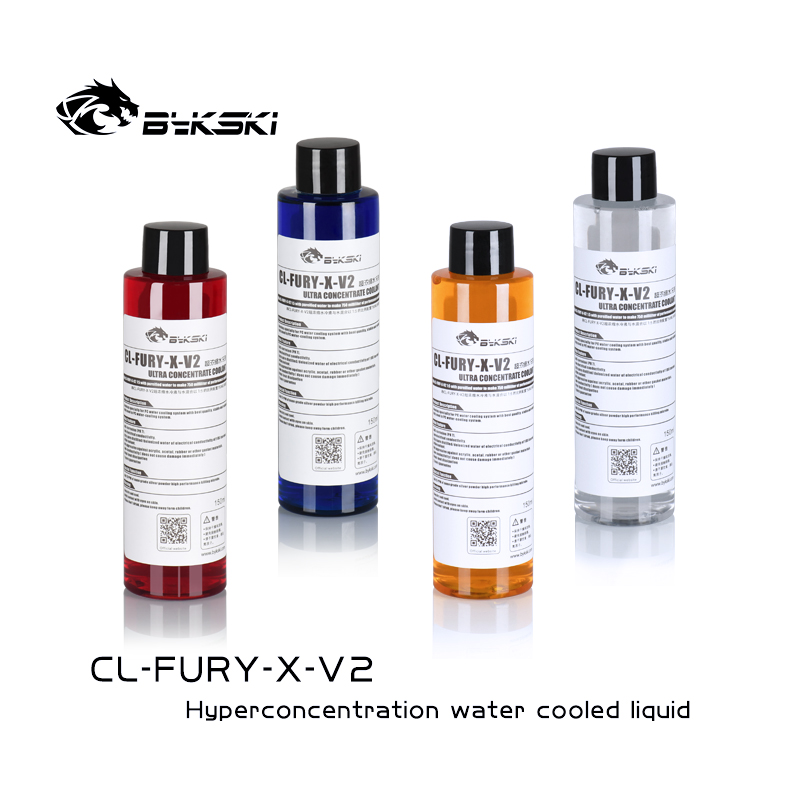 Bykski PC Water Cooling Liquid,Computer System Special Water Coolant, Water-cooled Thermal Fluid 150ML,Multi Colors CL-FURY-X-V2