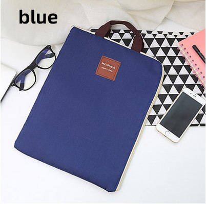 Simple A4 File Products Zipper Oxford Canvas Bag S... – Vicedeal