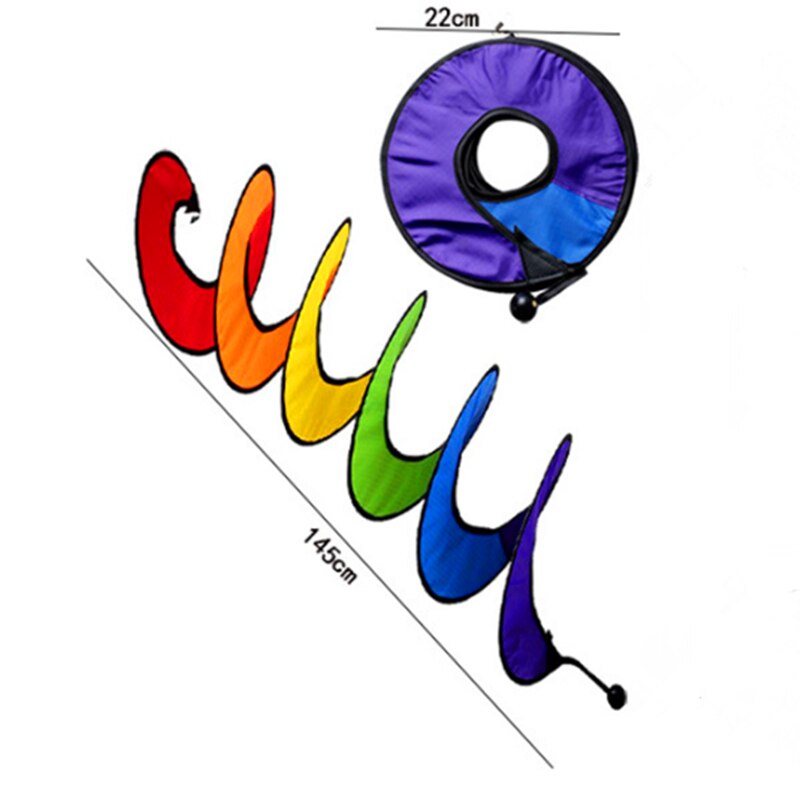 Kolorowy namiot kempingowy składany tęczowy spiralny wiatrak wiatraczek wystrój ogrodu domowego ozdoby klasyczne zabawki