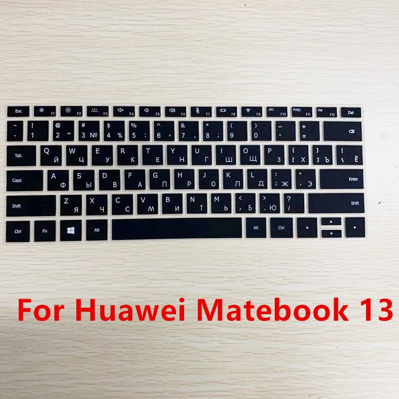 Russische Silikon Tastatur Abdeckung für Huawei Matebook 13 X Profi 13,9 Dünne Aufkleber für Matebook X Profi 13,9 Schutzhülle Film: Matebook 13