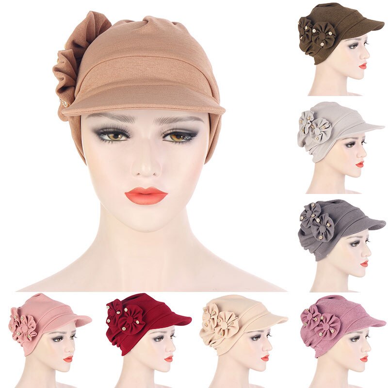Inner Hijab Caps Muslim Stretch Turban Cap with Br... – Vicedeal