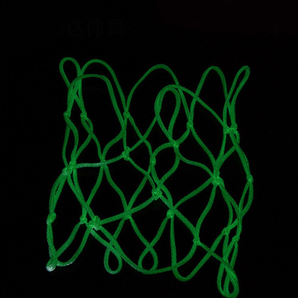45cm nylon gul luminescens atletisk sport backboard kurv nett utendørs basketballbane basketball nett match luminoso